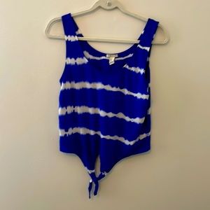 Tie Dye Cropped Tank Top